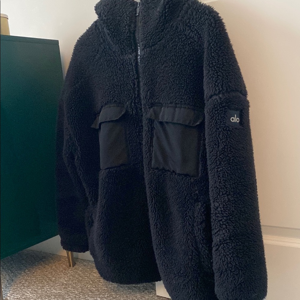 Alo Black Fleece Jacket